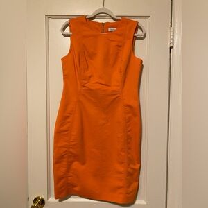 Calvin Klein Vibrant Orange Mini Dress